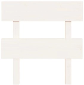 Cabeceira de cama 103,5x3x81 cm pinho maciço branco