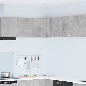 vidaXL Armário suspenso Riga Cinza Concreto e Branco 57 x 57 x 40 cm