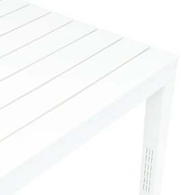 Mesa de jardim com 2 bancos plástico branco