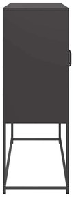 Aparador 100,5x39x107 cm aço laminado a frio preto