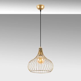 Candeeiro de Teto Teldamla – Dourado Brilhante – 22 x 22 x 120 cm