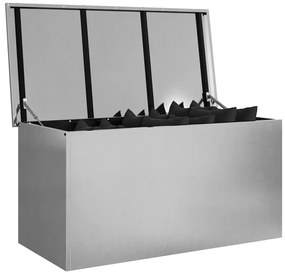 Caixa de Armazenamento Externa Prateado 100 x 50.5 x 50 cm