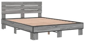 Estrutura de cama 120x190 cm derivados madeira/metal