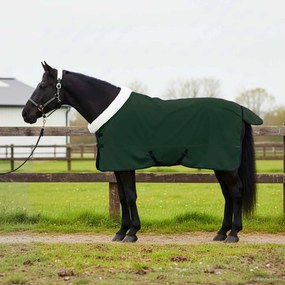 vidaXL Cobertor de Cavalo Verde escuro total 145 cm Fleece polar