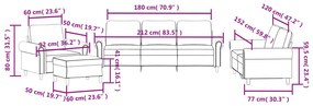 4 pcs conjunto de sofás com almofadões veludo cinzento-escuro