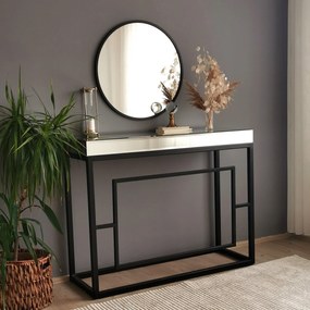 Espelho Siyah Metal – Preto – 60 cm x 60 cm x 2,2 cm