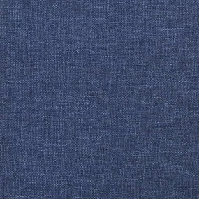Apoio de pés 45x29,5x35 cm tecido azul