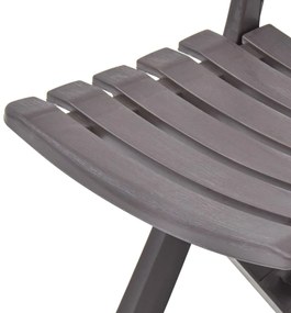 Cadeiras de jardim dobráveis 2 pcs plástico moca
