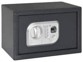 vidaXL Cofre Electrónico Digital com Fechadura de Impressão Digital 20x31x20 cm em Aço