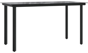 7 pcs conjunto de jantar p/ jardim com almofadões vime PE bege