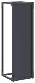 Suporte para lenha 25x25x80 cm aço laminado a frio antracite