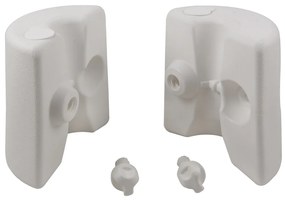 Conjunto de 4 suportes para pavilhão (NÃO INCLUÍDO) 25 cm Branco