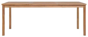 Mesa de jardim 200x100x77 cm madeira teca maciça