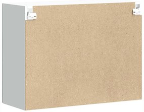 Armário de parede de cozinha porta vidro Lucca cinza cimento