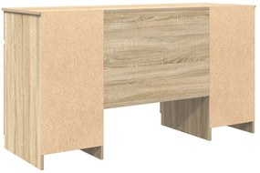 Mesa vidaXL Carvalho Sonoma 140x49x76 cm Madeira de engenharia