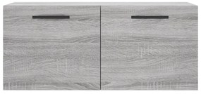 Armário parede 80x36,5x35 cm derivados de madeira cinza sonoma