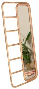 Espelho de Pé Retangular de Bambu com Gancho (153x78,5 cm) - Sklum