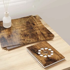 vidaXL Painéis de Decoração 12 pcs Carvalho Defumado 30 x 30 x 0,27 cm