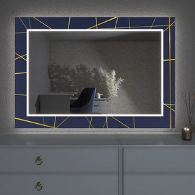 Espelho LED com decoração D3