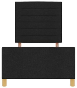 Cama vidaXL Preta 90x200 cm em Tecido