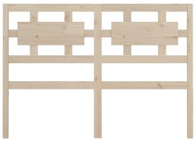 Cabeceira de cama 125,5x4x100 cm pinho maciço