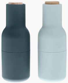 Moinho de sal e pimenta com tampa em madeira de faia Bottle Grinders, conjunto de 2