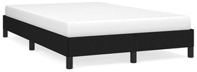 vidaXL Estrutura de cama sem colchão preto 120x190 cm tecido