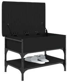 Banco sapateira 62x42x45 cm derivados de madeira preto