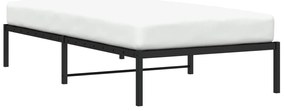 Estrutura de cama 100x200 cm metal preto
