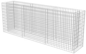 Canteiro elevado/cesto gabião 270x50x100 cm aço galvanizado