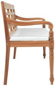 Banco Batávia com almofadões 150 cm teca