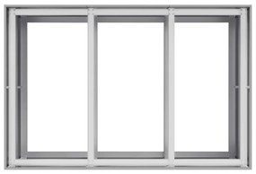 Planter 120x80x80 cm aço galvanizado