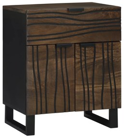 vidaXL Cabideiro - 50x33x60 cm, Feito de Madeira Maciça de Mangueira