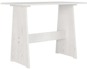 3 pcs conjunto de jantar REINE madeira pinho maciça branco