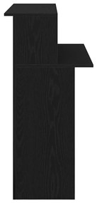 Balcão de recepção 100x50x103,5 cm derivados de madeira preto