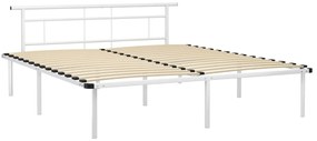 Estrutura de cama metal 200x200 cm branco