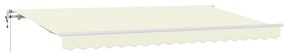 Toldo Retrátil Manual Creme e Branco 400x200 cm Largo 4 x 2 m