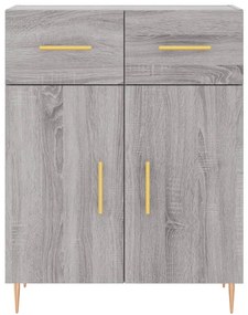 Armário alto 69,5x34x180 cm derivados de madeira sonoma cinza