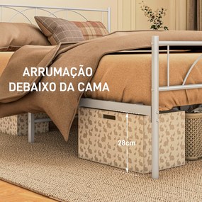Cama de Casal 150x200 cm Estrutura de Ripas com Cabeceira de Ripas de
