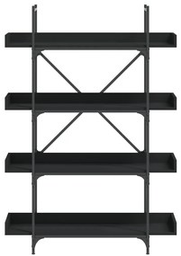 Estante c/ 4 prateleiras 100x33x145,5cm derivados madeira preto