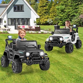 Carrinho Elétrico para Crianças 1 a 5 anos, 99 x 62 x 62 cm, Com Comando à Distância, Preto