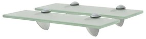 vidaXL Prateleiras flutuantes 2 pcs vidro 30x20 cm 8 mm