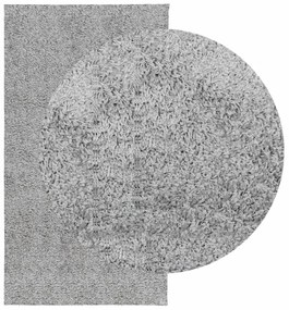 Tapete shaggy de pelo alto PAMPLONA 80x150 cm cinzento