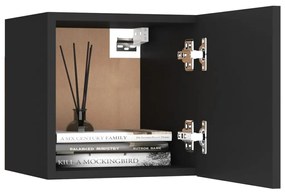 Mesa de cabeceira 30,5x30x30 cm derivados de madeira preto