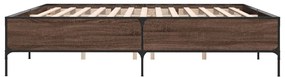 Estrutura de cama 200x200cm derivados madeira/metal