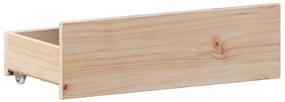 Cama sem colchão com cabeceira 120x200 cm pinho maciço
