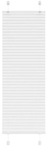 vidaXL Branco Plissada Cega 50x150 cm Largura Tecido 49,4 cm Poliéster