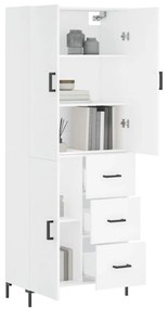 Armário alto 69,5x34x180 cm derivados de madeira branco