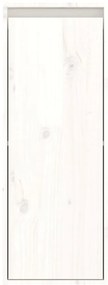 Móveis de TV 4 pcs madeira de pinho maciça branco