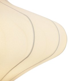 Candeeiro suspenso Japandi bege 50cm 3-luzes - Plu Japandi